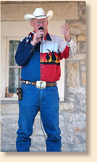 Ron Wilson, Cowboy Poet, is a 4-H member, FFA officer, farm radio broadcaster, college lecturer, Congressional staffer, association executive, rural development director, corporate vice-president, small business co-founder, rodeo ticket-taker, Sunday School teacher, diaper changer, bottle washer, tractor driver, posthole digger, thistle chopper, haybale stacker, fence fixer, calf holder, manure scooper, and a tail twister. 
